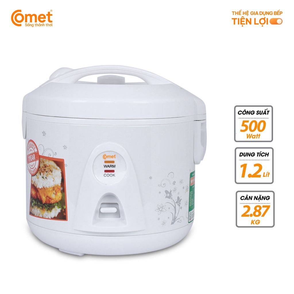 [Có hỏa tốc TPHCM ] Nồi cơm điện 1.2L COMET - CM8028