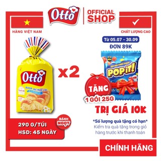 Combo 2 Bịch Bánh mì Hoa Cúc Otto - Otto Brioche Tressée 290g | Bánh ăn sáng tiện lợi | Bánh mì tươi