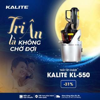 Máy ép chậm Kalite KL 550, công suất 240W, ép trái cây, rau củ quả kiệt bã tới 90%, có thể làm kem trái cây