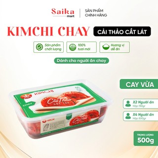 King's Kim Chi cải thảo cắt lát CHAY hộp 500gr, vị thanh mát, chua dịu nhẹ tự nhiên