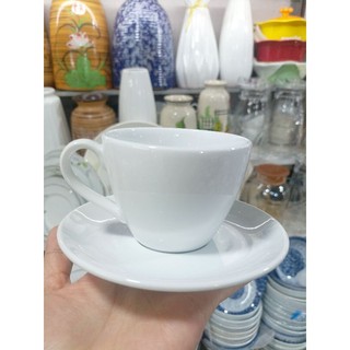 Cốc sứ cafe Capuchino, đĩa kê