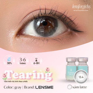Kính áp tròng sz GIÃN TRÒNG xám latte TEARING GRAY chính hãng LENSME | HSD 3-6 tháng | Lens cận | LENSFORGIRLSS