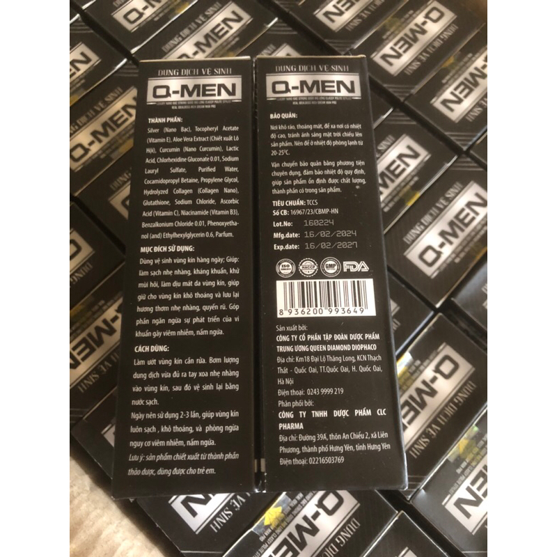 HỘP 150ML DUNG DỊCH VỆ SINH DÀNH CHO NAM GIỚI Q-MEN BIG MAN PRO