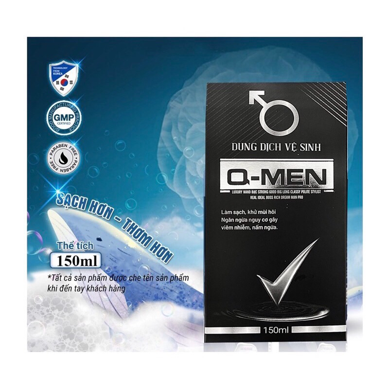 HỘP 150ML DUNG DỊCH VỆ SINH DÀNH CHO NAM GIỚI Q-MEN BIG MAN PRO