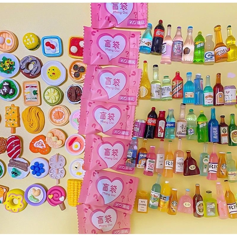 Set 50  túi mù blind box,kẹo mù bí mật bất ngờ dạ quang,túi charm mù,túi mù phát sáng