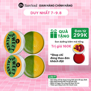 Combo 2 Son tẩy tế bào chết môi giúp dưỡng môi, giảm thâm môi, chống lão hóa BareSoul Sweet Talker Lip Scrub 20gx22