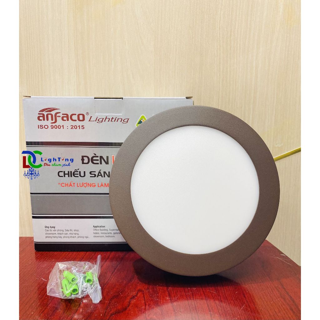 [Chính hãng] Đèn ốp trần nổi Anfaco AFC-555/ĐEN, AFC-555/XÁM, AFC-555/NÂU lắp nhà ở, bệnh viện, trườ