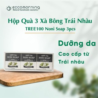Hộp 3 Xà Bông Trái Nhàu Cao Cấp – TREE100 Noni Soap 3pcs