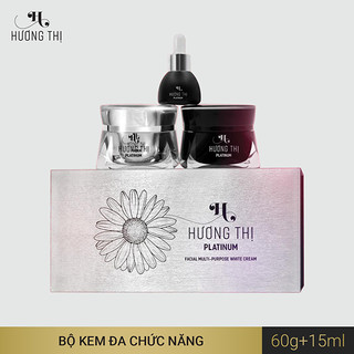 Bộ mỹ phẩm Hương Thị Platinum đa chức năng sáng tối (kem ngày + kem đêm + serum)