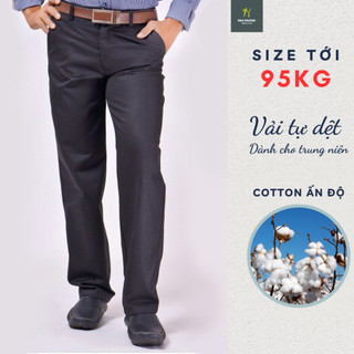 Quần kaki nam ống suông trung niên vải đặt riêng cho Thái Khang loại quần kaki nam form rộng QKAKI21