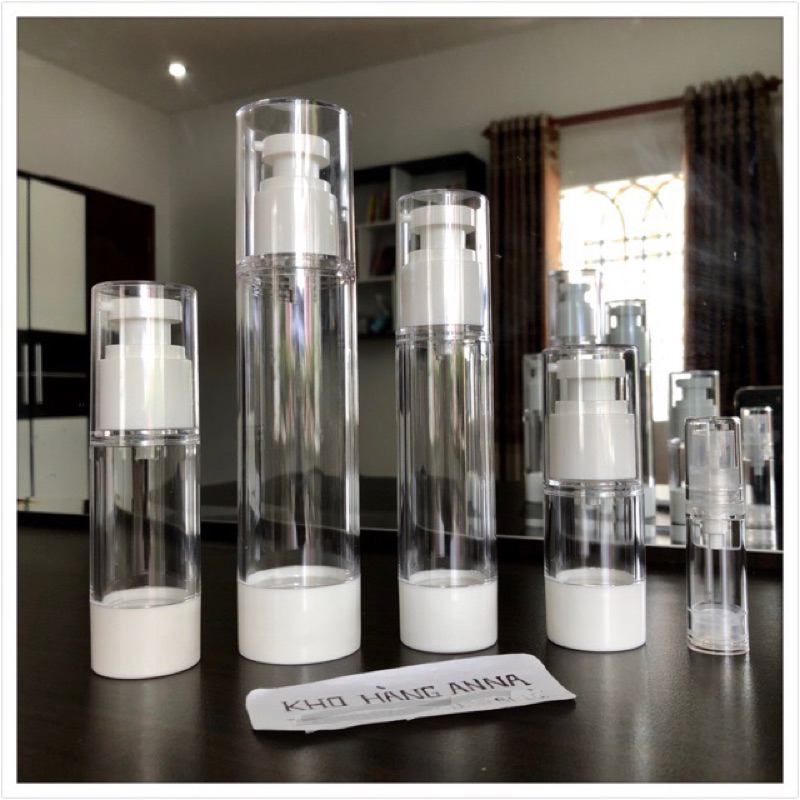 [Chai lọ hút chân không] (SET 3 CHAI) Chai nhựa xịt giọt, xịt sương 5ml 30ml 50ml 100ml - LỌ chiết mỹ phẩm Nước Hoa