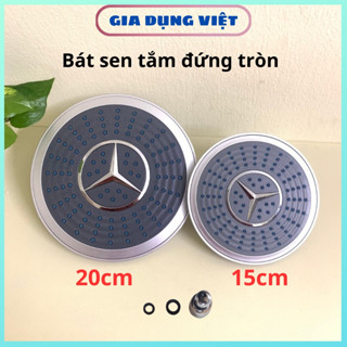 Bát sen tắm đứng, vòi hoa sen dùng thay thế sen cây MERC kích thước 15cm, 20cm chất liệu nhựa ABS