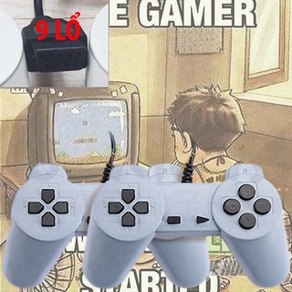 [FREE SHIP => 50K ] Bộ 2 Tay cầm chơi game điện tử 4 nút 9 lỗ - Còi