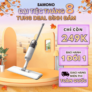 Samono Cây lau nhà phun sương thông minh BCT816 đầu xoay 360 độ/ cây lau nhà tự vắt BCT701