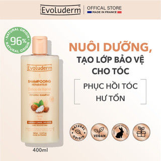 Dầu gội dành cho tóc dài và yếu dễ gãy rụng Evoluderm chiết suất bơ hạt mỡ 400ml