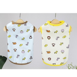 Áo ba lỗ animal vải mát dành cho chó mèo