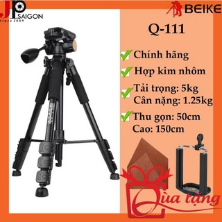 CHÂN MÁY ẢNH TRIPOD BEIKE Q-111 + QUÀ TẶNG