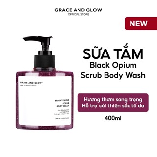 [Sản phẩm mới] Sữa tắm tẩy tế bào chết Black Opium Scrub Grace and Glow Body Wash 400ml nước hoa trắng da thơm lâu