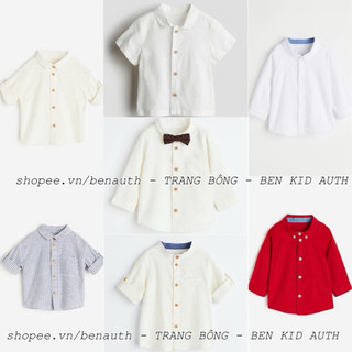 Sơmi Trắng H&M AUTH US UK JP new 2024 cho bé
