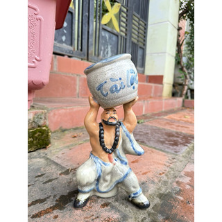 Chậu tượng la hán nâng chậu cao 25cm