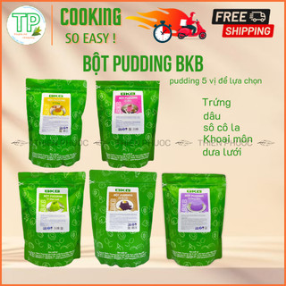 Bột pudding BKB nhiều vị gói lẻ 100g topping xịn cho ly trà sữa thơm ngon