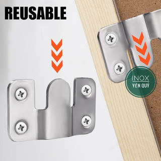 Móc treo tranh inox 304 pát treo khung ảnh tấm hình lên tường 1 đôi bass treo tranh / 1 cặp pass treo tranh chữ M