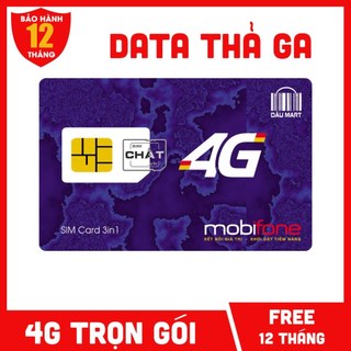 SIM 4G Mobifone MDT350 - MDT250A  / 12FD50 / 6SHIP120 / VINA D500 Dùng DATA  FREE Trọn Gói 1 Năm Không Cần Nạp Tiền