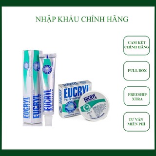 Combo Bột Tẩy Trắng Răng và Kem Đánh Răng Eucryl