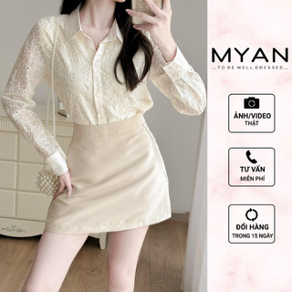 Chân váy chữ A dáng ngắn chất Tafta có lót trong MYAN DESIGN Vvn042306