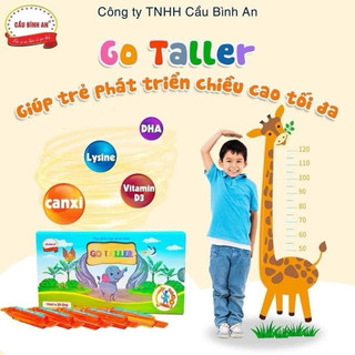 [DATE MỚI] Canxi hữu cơ Go Taller Cầu Bình An Hộp 20 ống