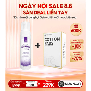 Sữa rửa mặt dạng bọt Detox chiết xuất nước biển sâu Tegoder Osmobeauty foam 200 ml mã 4923