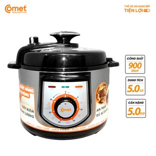 [Có hỏa tốc TPHCM ] Nồi áp suất điện 5L COMET - CM6150