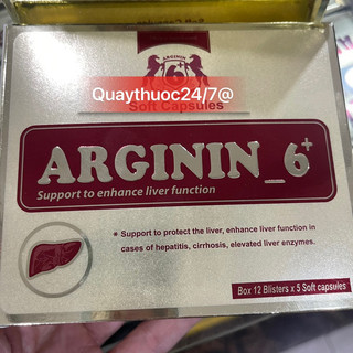 ARGININ 6+ BỒI BỔ CƠ THỂ,TĂNG CƯỜNG CHỨC NĂNG GAN (sản phẩm này ko phải là thuốc không có tác dụng thay thế thuốc )