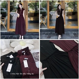 Váy zip xoè bèo eo 2 màu cho nữ style Hàn Quốc trẻ trung sang chảnh-có buôn sỉ-SP 9163