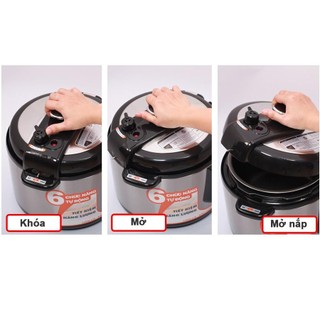 [KHO HCM] Nồi áp suất điện 5L COMET 900W, Đa năng dễ sử dụng, lòng nồi chống dính - CM6150