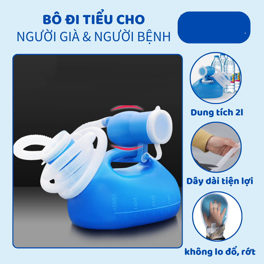 [Tặng kèm chổi cọ] BÔ ĐI TIỂU NAM CHO NGƯỜI GIÀ, NGƯỜI BỆNH