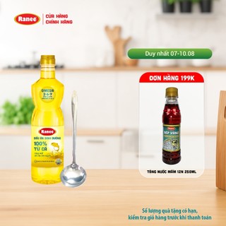 Dầu ăn dinh dưỡng Ranee 950ml tặng kèm vá inox