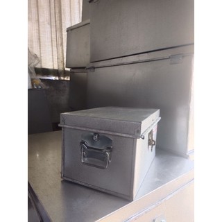 Thùng tôn, rương tôn nhỏ đựng đồ cá nhân, đựng tiền, chìa khoá, KT 30 x 20 x 15 tặng kèm ổ khóa