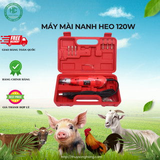 Máy mài nanh cho heo - máy mài nanh lợn đầu chụp mạ kẽm chống gỉ