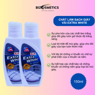 Dung dịch làm trắng giày vải Yuppies Extra White 150ml