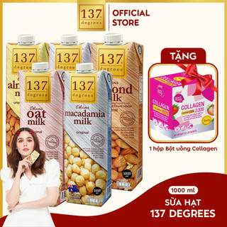 [MUA 5 HỘP TẶNG 1 HỘP COLLAGEN BỘT SAPPE BEAUTI] Sữa Hạt 137 Degrees Thái Lan Healthy 1L