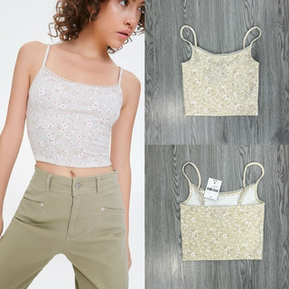 HIPU.VNXK - Áo F21 hai dây viền ren ngực hoạ tiết hoa.