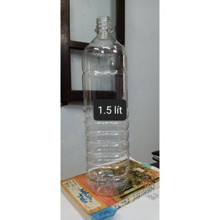 Combo 10 chai nhựa 1500ml kèm nắp nhựa ( trắng / đen)