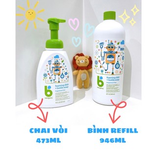 Nước rửa bình sữa babyganics 473ml