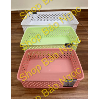 Rổ đan thấp 1t4/1t8/2t6 nhựa duy tân