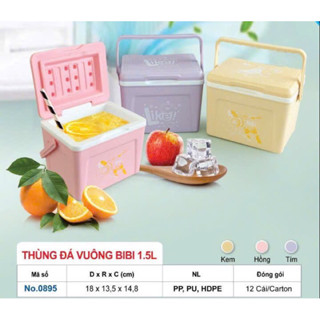 Thùng đá vuông bibi mini 1.5lít