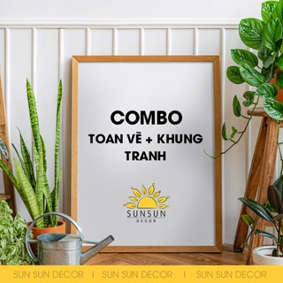 COMBO toan vẽ tranh + khung tranh kích thước 40x50,40x60, 50x50, 50x60, 50x70, 30x60...