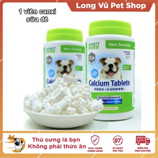  10 viên Canxi cho chó canxi cho mèo hương sữa dê thơm miệng sach răng - Long Vũ Pet Shop 