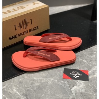 2M Sneaker - Dép sneaker buzz Cam Quai Đỏ Vải