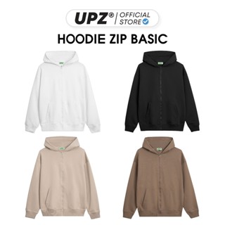 UPZ Áo Khoác Hoodie Dây Kéo Unisex Nỉ Chân Cua Cotton Cơ Bản Local Brand (4 Màu)